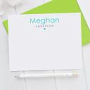  Personalized Heart Note Card Stationery | Set of 12