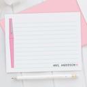  Personalized Teacher Note Cards Set of 12 | Flair Pen Stationery | Teacher Appreciation Gift