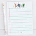  Personalized Teacher Doodle Notepad | Custom Teacher Gift | Teacher Stationery | Teacher Appreciation Gift | Back to School Teacher Memo Pad