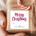  Modern To From Personalized Feliz Navidad Sticker Labels | Set of 12