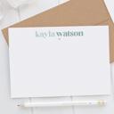  Personalized Two Tone Note Cards | Set of 12