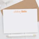  Personalized Two Tone Note Cards | Set of 12