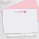  Personalized Two Tone Note Cards | Set of 12
