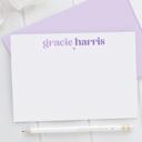 Personalized Two Tone Note Cards | Set of 12