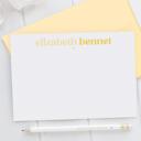  Personalized Two Tone Note Cards | Set of 12