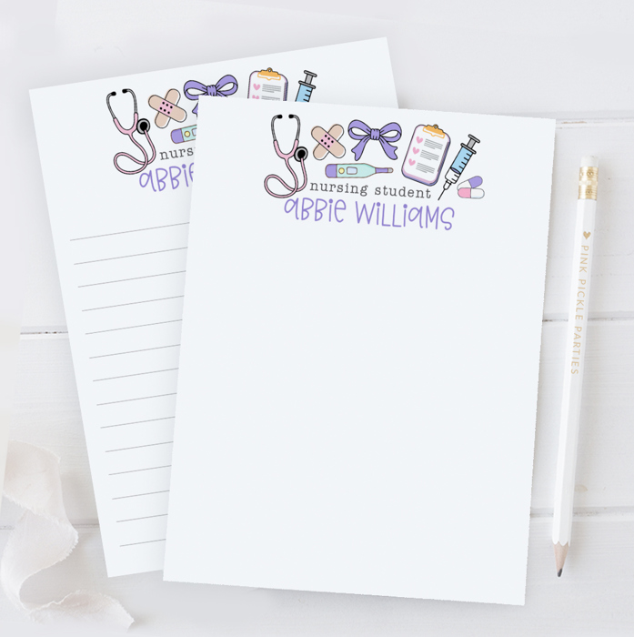 Personalized Nurse Notepad | Nurse Stationery | Nurse Appreciation Week Gift 