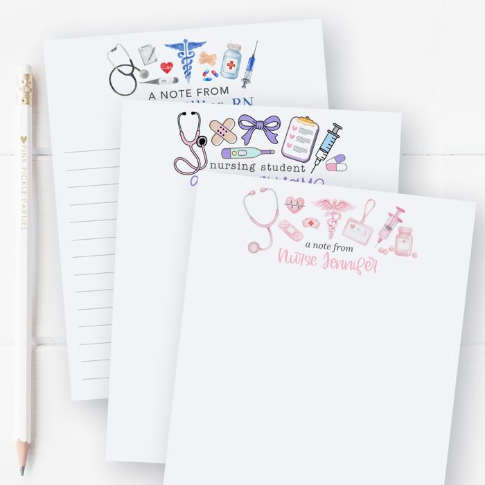 Personalized Nurse Notepad | Nurse Stationery | Nurse Appreciation Week Gift 