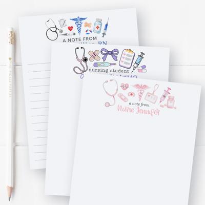 Personalized Nurse Notepad | Nurse Stationery | Nurse Appreciation Week Gift 