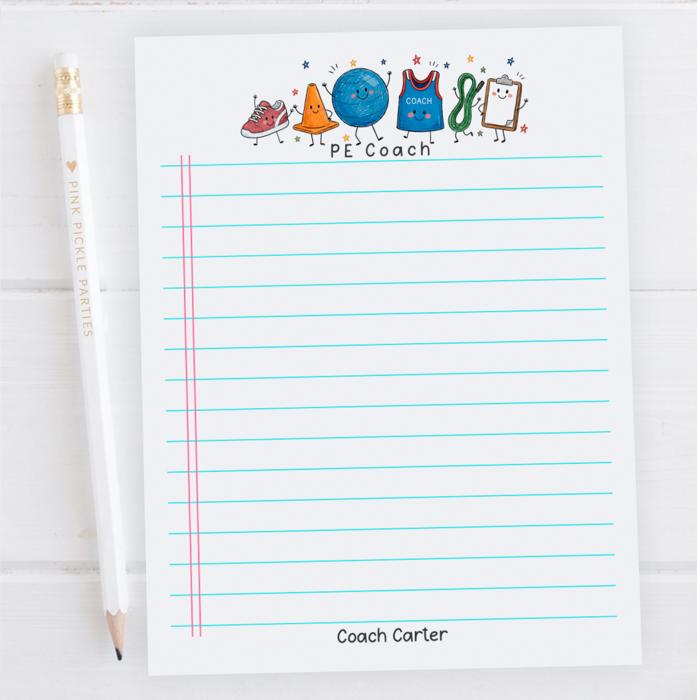 Personalized Teacher Doodle Notepad | Custom Teacher Gift | Teacher Stationery | Teacher Appreciation Gift | Back to School Teacher Memo Pad
