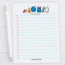  Personalized Teacher Doodle Notepad | Custom Teacher Gift | Teacher Stationery | Teacher Appreciation Gift | Back to School Teacher Memo Pad