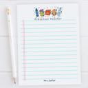  Personalized Teacher Doodle Notepad | Custom Teacher Gift | Teacher Stationery | Teacher Appreciation Gift | Back to School Teacher Memo Pad
