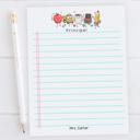  Personalized Teacher Doodle Notepad | Custom Teacher Gift | Teacher Stationery | Teacher Appreciation Gift | Back to School Teacher Memo Pad
