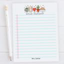  Personalized Teacher Doodle Notepad | Custom Teacher Gift | Teacher Stationery | Teacher Appreciation Gift | Back to School Teacher Memo Pad