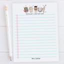  Personalized Teacher Doodle Notepad | Custom Teacher Gift | Teacher Stationery | Teacher Appreciation Gift | Back to School Teacher Memo Pad
