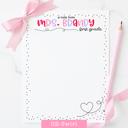  Personalized Teacher Notepad | Girly Hearts Stationery Teacher Gift