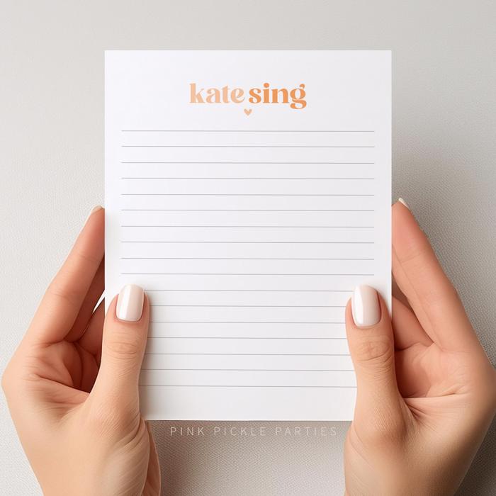 Personalized Two Tone Notepad