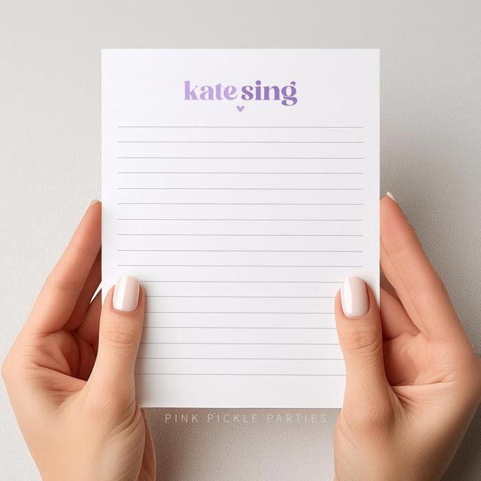 Personalized Two Tone Notepad