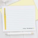  Personalized Teacher Note Cards Set of 12 | Flair Pen Stationery | Teacher Appreciation Gift