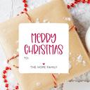  Modern To From Personalized Hanukkah Gift Sticker Labels | Set of 12