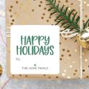  Modern To From Personalized Hanukkah Gift Sticker Labels | Set of 12