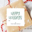  Modern To From Personalized Hanukkah Gift Sticker Labels | Set of 12