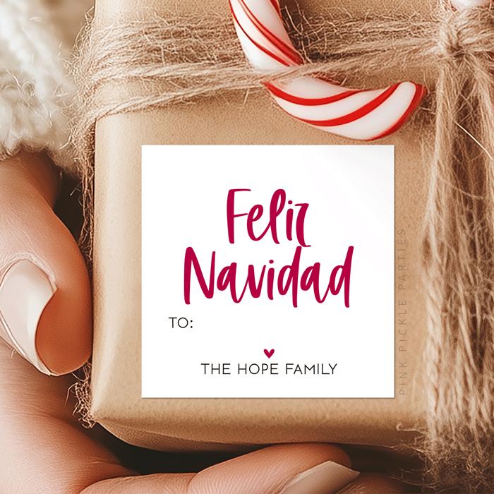 Modern To From Personalized Hanukkah Gift Sticker Labels | Set of 12