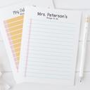  Personalized Teacher Notepad | Pencil & Paper Teacher Notepad | Back to School Teacher Appreciation Gift