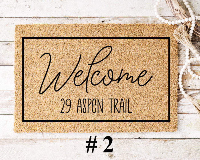 Personalized Coir Address Doormat Collection