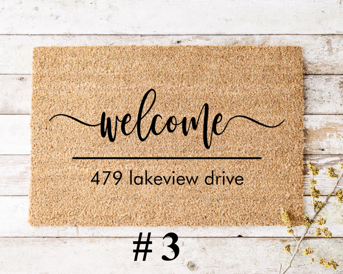 Personalized Coir Address Doormat Collection