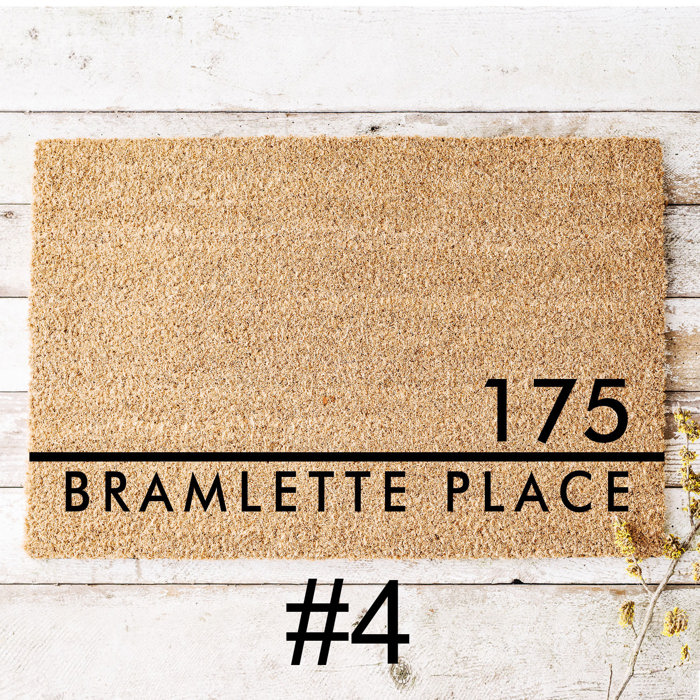 Personalized Coir Address Doormat Collection