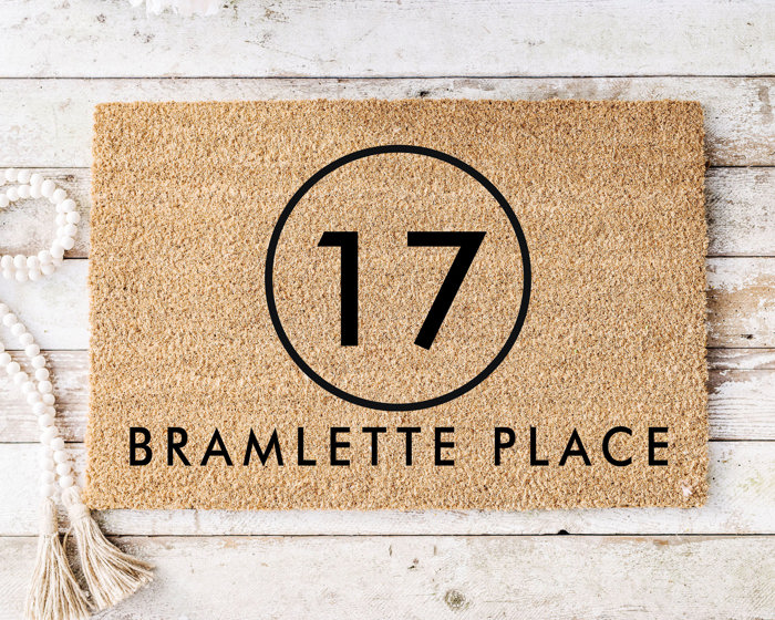 Personalized Coir Address Doormat Collection