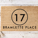 #5 Personalized Coir Address Doormat Collection