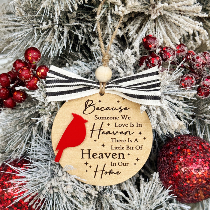 Heavenly Cardinal Keepsake Christmas Ornament