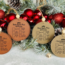  Christmas Dice Game aka Dirty Santa Leatherette Christmas Ornament