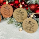  Christmas Dice Game aka Dirty Santa Leatherette Christmas Ornament