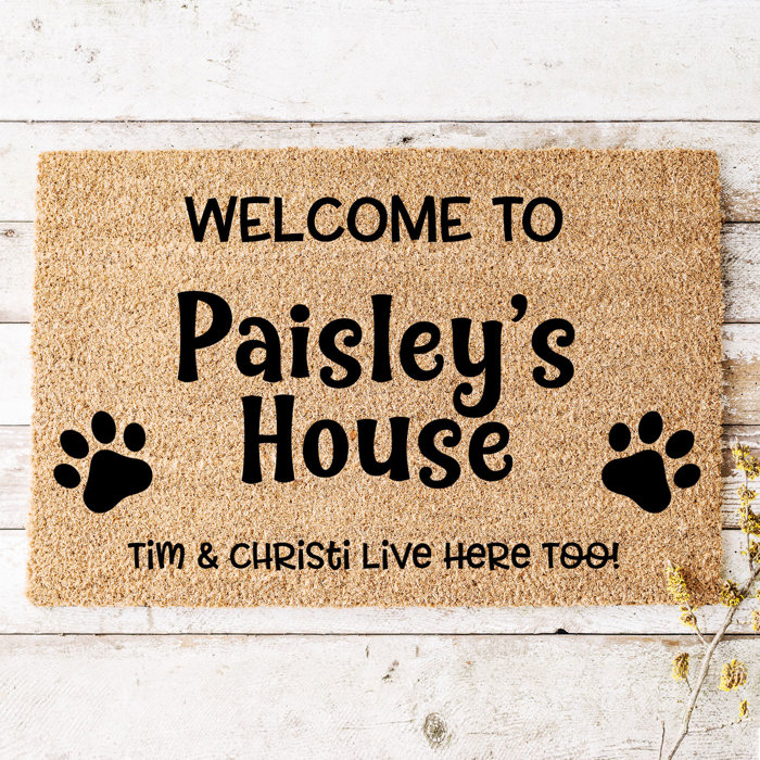 Personalized Welcome Dog Doormat