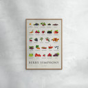 12 x 16 inches Simon Holst - Berry Symphony  Poster without frame