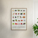 30 x 40 inches Simon Holst - Berry Symphony  Poster without frame