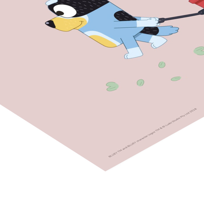 Bluey - Big Tree  Poster without frame