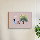 20 x 28 inches Bluey - Big Tree  Poster without frame