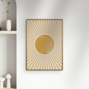12 x 16 inches THE MIUUS STUDIO - Boho Sun  Poster without frame