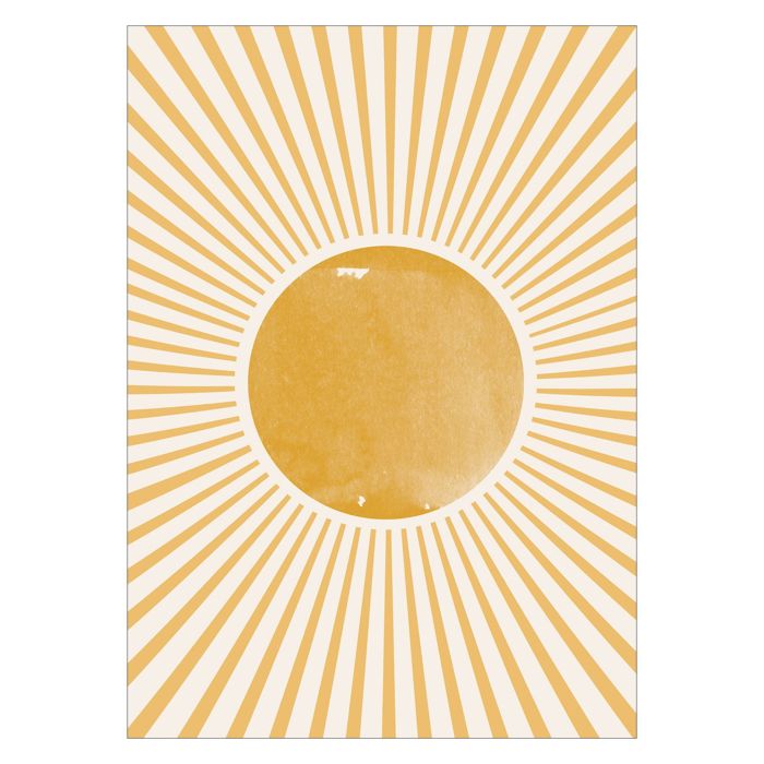THE MIUUS STUDIO - Boho Sun  Poster without frame