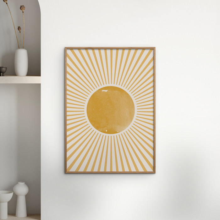THE MIUUS STUDIO - Boho Sun  Poster without frame