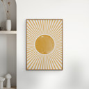 30 x 40 inches THE MIUUS STUDIO - Boho Sun  Poster without frame