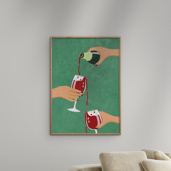 Raissa Oltmanns - Cheers Girls  Poster without frame