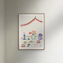 20 x 28 inches Engberg Studio - Danish Birthdays  Poster  without frame