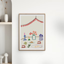 30 x 40 inches Engberg Studio - Danish Birthdays  Poster  without frame
