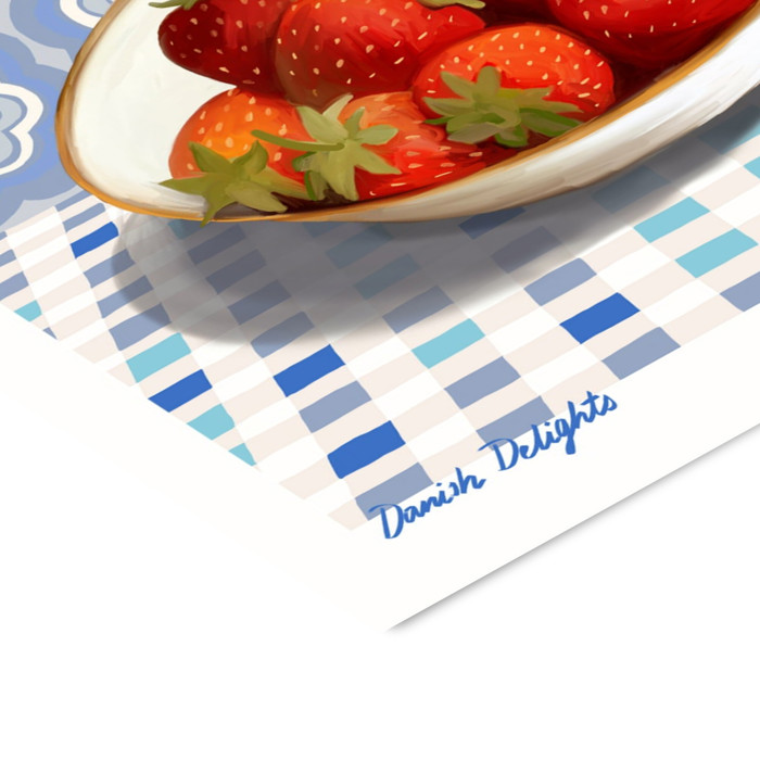 Emma Forsberg - Danish Delights Blue  Poster  without frame