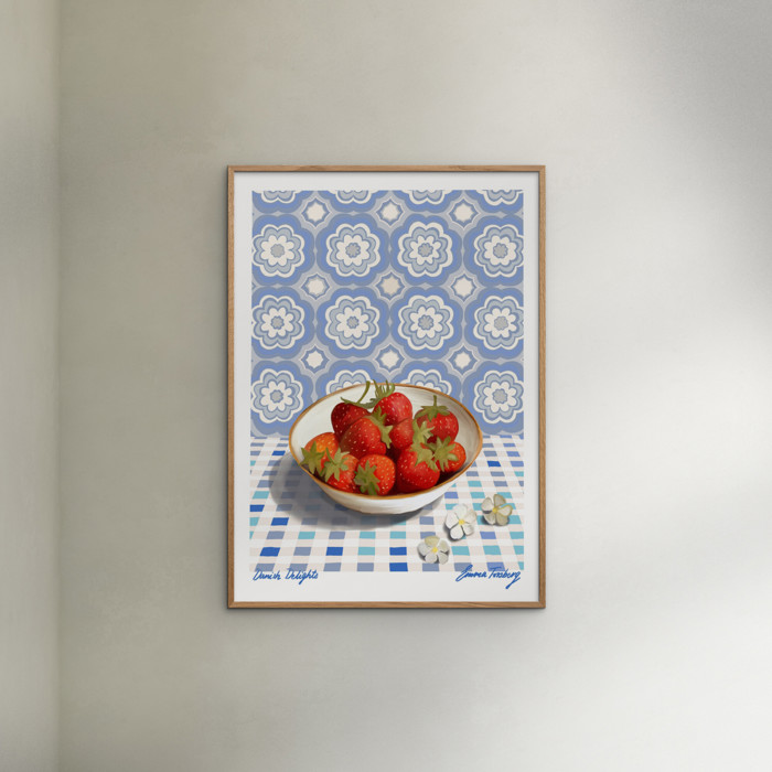 Emma Forsberg - Danish Delights Blue  Poster  without frame