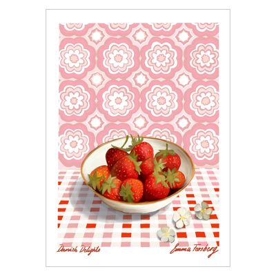 Emma Forsberg - Danish Delights Pink  Poster  without frame